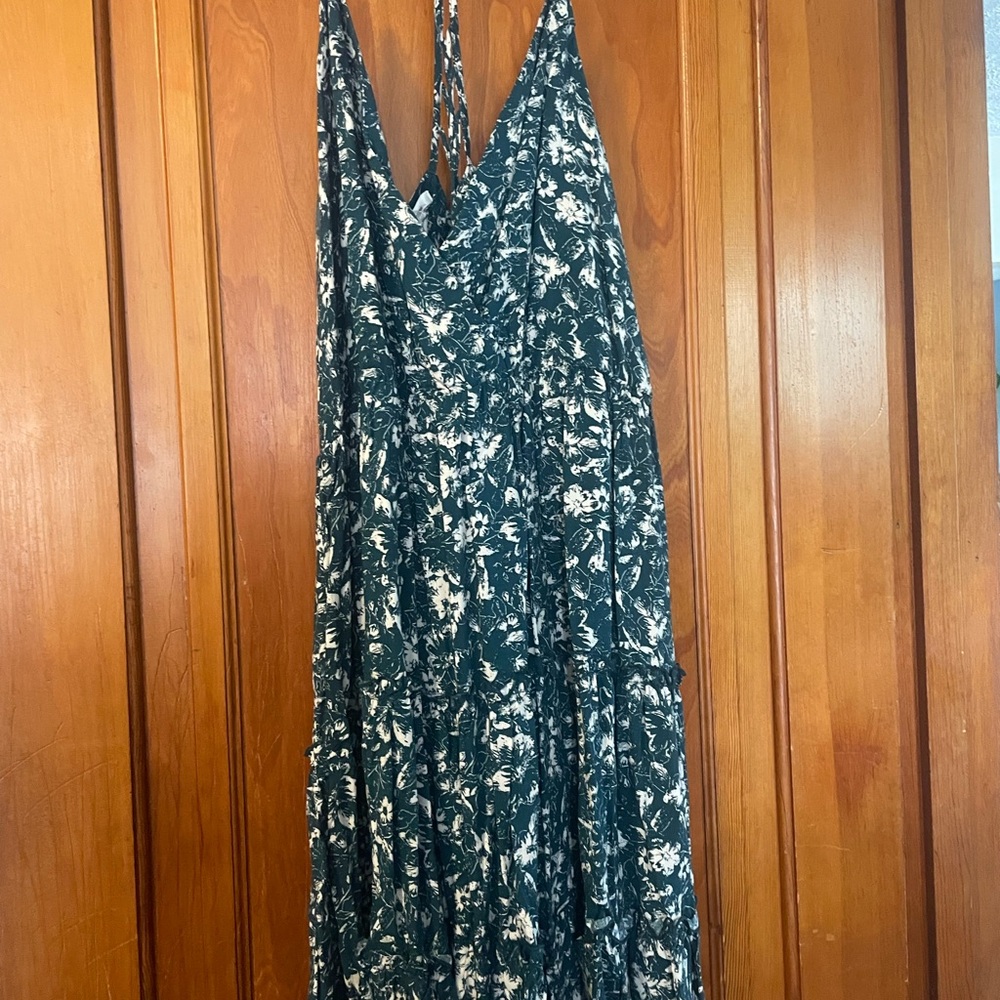 Maurices Green and White Floral Mini Dress